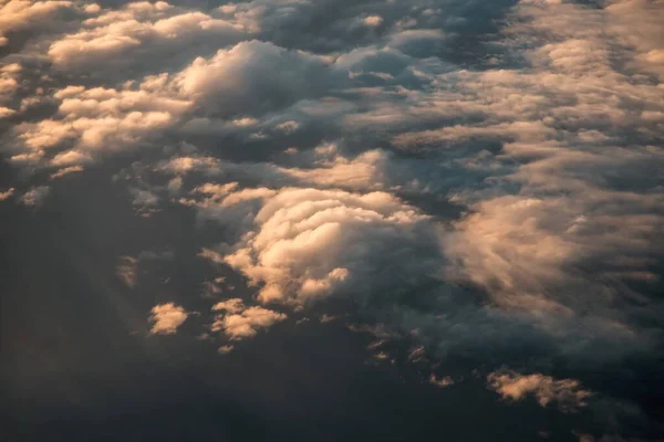 Fundo Incrível Céu Nublado Vista Aérea Vista Horizontal — Fotografia de Stock