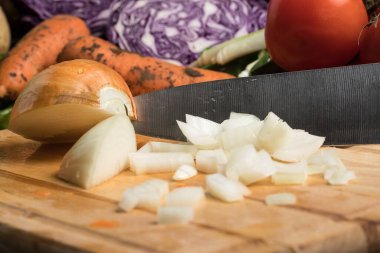 Olgun sebzeler. Doğal arka plan. Vitamin kokteyli.