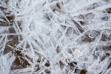 Soyut çatlak buz yüzeyi. Doku arkaplanı.