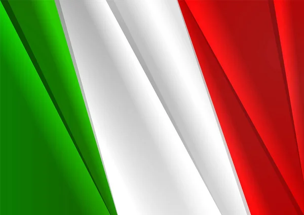 Bandiera Italia Sfondo Vettoriale Bandiera Italiana Con Colori Verde Bianco — Vettoriale Stock