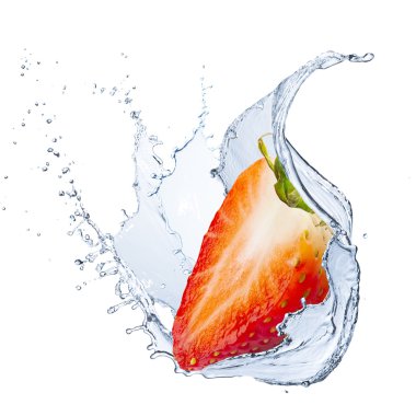 Çilek ile su sıçrama