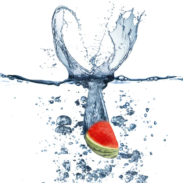 Verse watermeloen vallen — Stockfoto