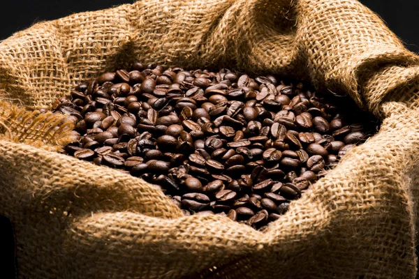 Coffee Beans in Bag — Stock Photo, Image