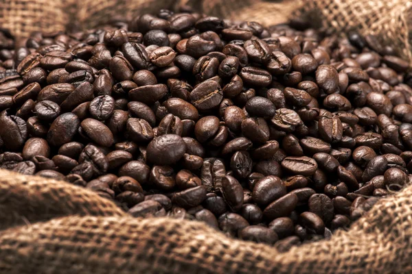 Coffee Beans in Bag — Stock Photo, Image