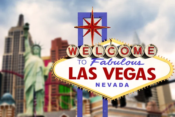 Fabuloso signo de neón de Las Vegas — Foto de Stock