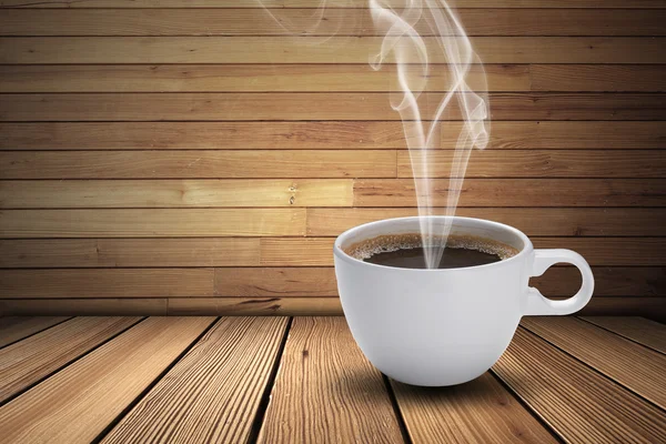 Cup of hot coffee — Stock Photo, Image