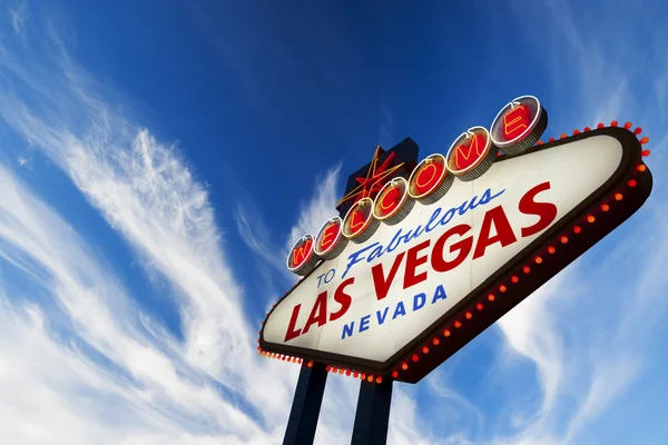 Välkommen till las vegas neonskylt — Stockfoto