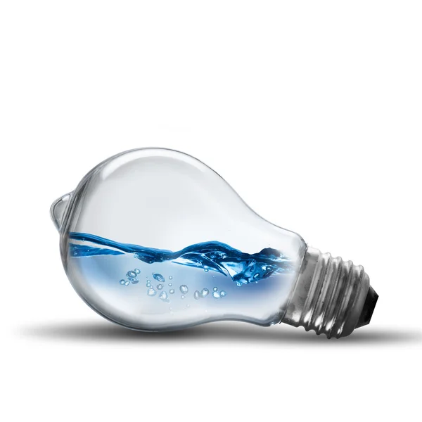 LightBulb With Water Inside — Stock Photo, Image