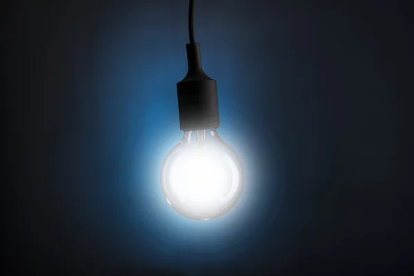 Lâmpada com uma luz Ligue — Fotografia de Stock