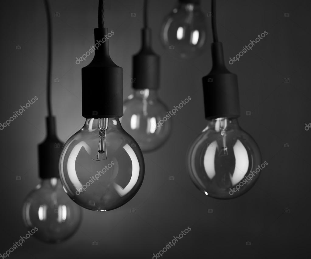 Light Bulbs Hanging From Ceiling Stock Photo Somchaij 57429183 Light Bulbs Hanging From Ceiling Stock Photo
