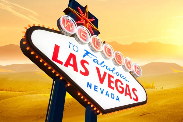 Välkommen till Las Vegas skylt — Stockfoto