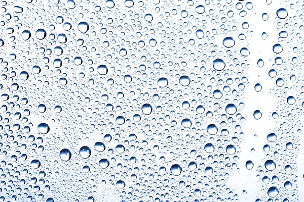 Vattendroppar på fönster — Stockfoto