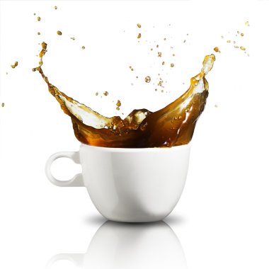 Fincan kahve sıçrama