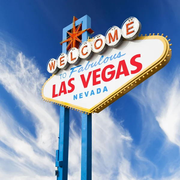Vítejte na značce Las Vegas — Stock fotografie