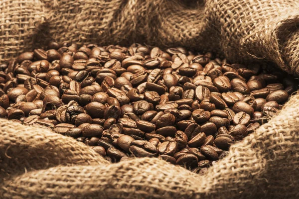 Coffee Beans in Bag — Stock Photo, Image