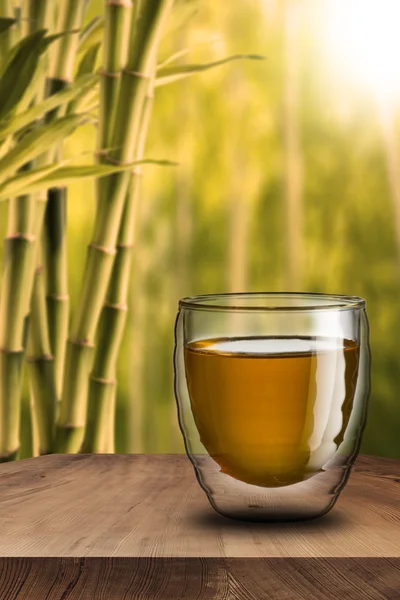 Glass of Green Tea — Stock Photo, Image