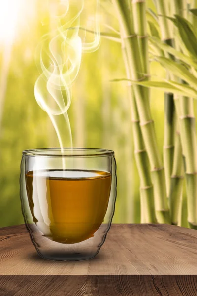 Glass of Green Tea — Stock Photo, Image