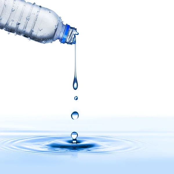 Water pour from bottle — Stock Photo, Image