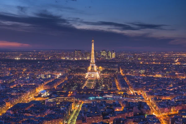 Sunset, az Eiffel-torony — Stock Fotó