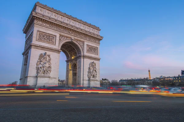 Arc de Triomphe au coucher du soleil — Photo