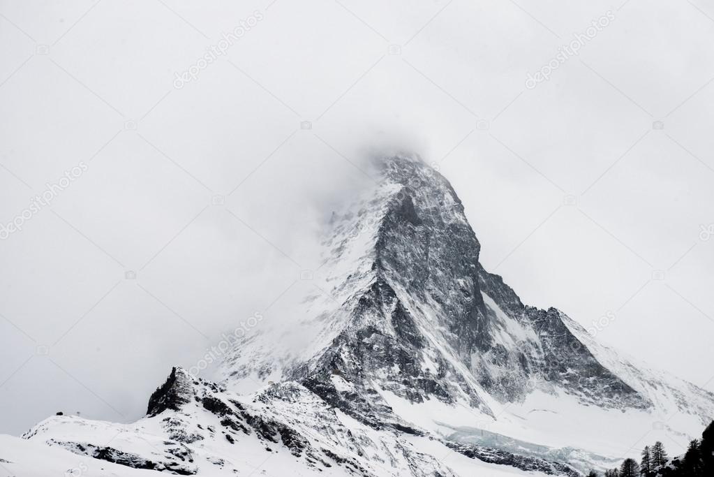 Matterhorn peak  in snow