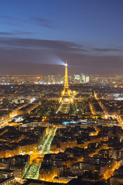 Eiffel Tower at night — Stock Photo, Image