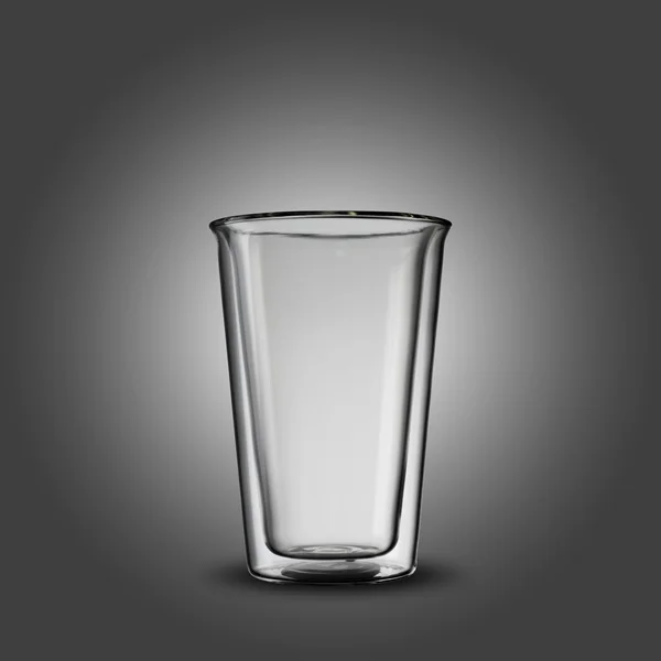 Vidro transparente vazio — Fotografia de Stock