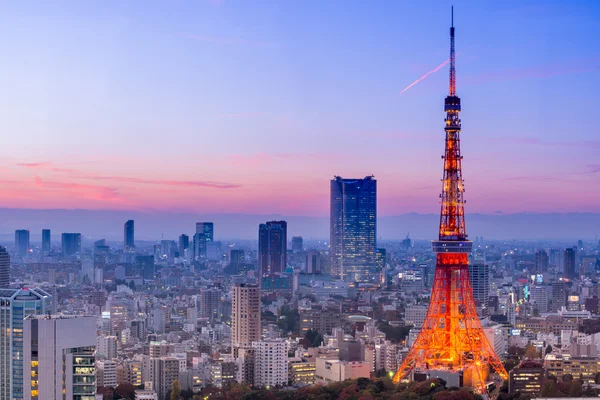 Torre de Tóquio à noite — Fotografia de Stock