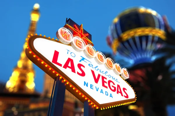 Benvenuti a Las Vegas segno — Foto Stock