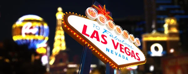 Bienvenido a las vegas signo — Foto de Stock