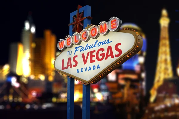 Bienvenido a las vegas signo Imagen de stock