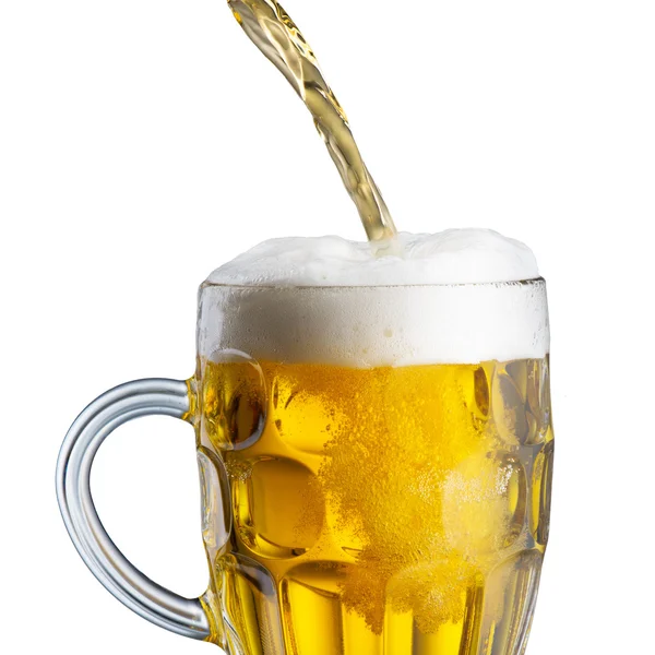 Üveg üveg sör pour — Stock Fotó