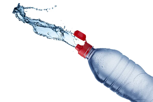 Water Splash From Water Bottle — Stock Photo, Image