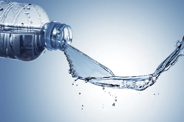 Water Splash From Water Bottle — Stock Photo, Image