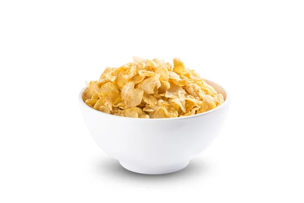 Bowl of Cereal Corn Flakes — Stock Photo, Image