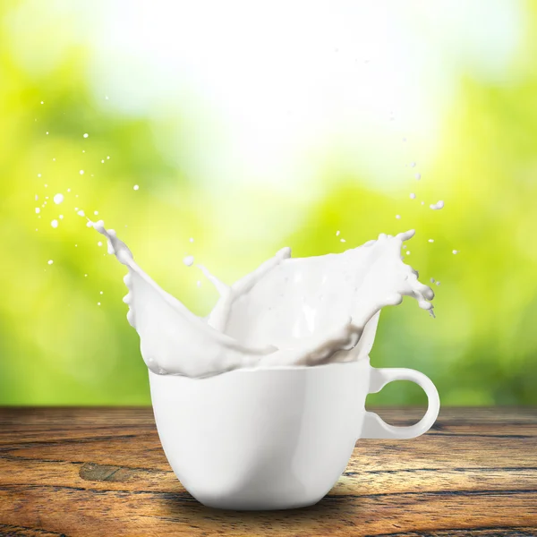 White Milk Splash — Stock Photo, Image