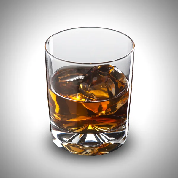 Whiskey With Ice Cubes — Stock Photo, Image