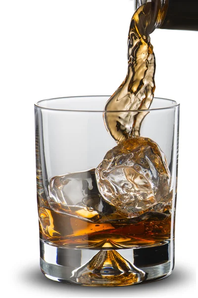 Whiskey With Ice Cubes — Stock Photo, Image