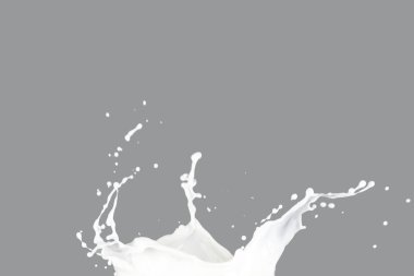 Süt Splashing gri