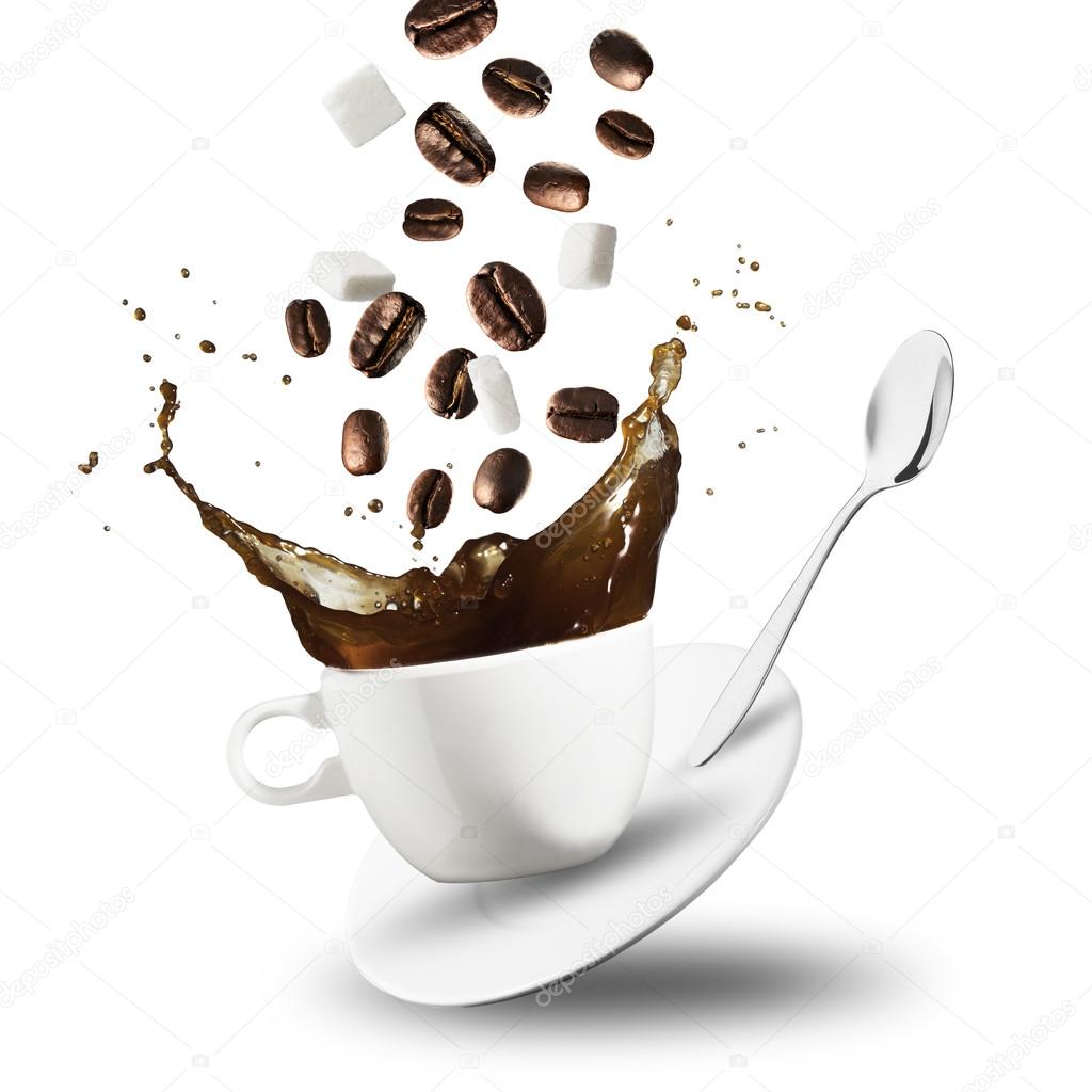 Coffee Splash From Cup