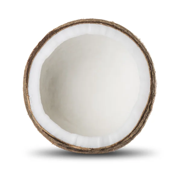 Fresh Coconut On White — Stock Photo, Image