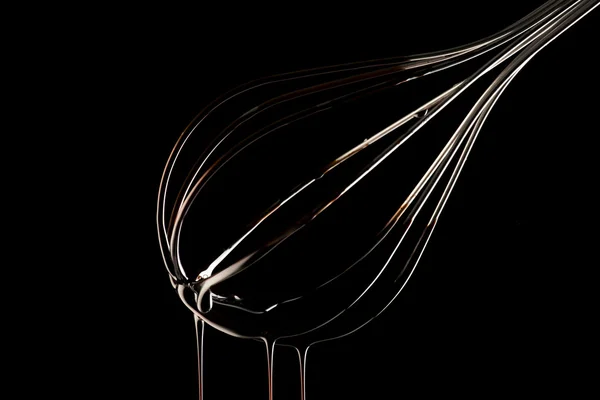 Whisk With Chocolate Drip — Stock Photo, Image