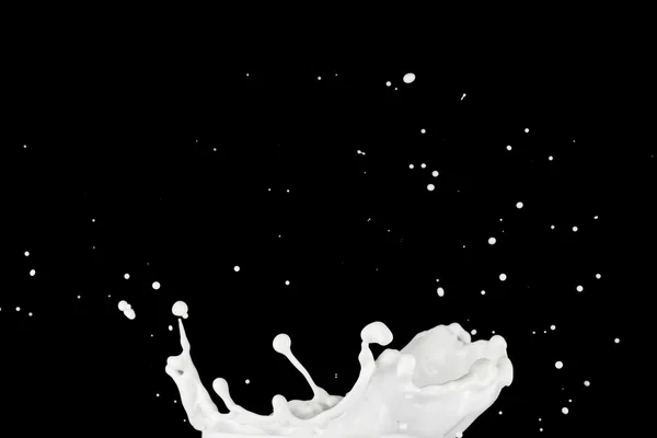 白色牛奶飞溅 — 图库照片