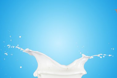 Beyaz süt Splash