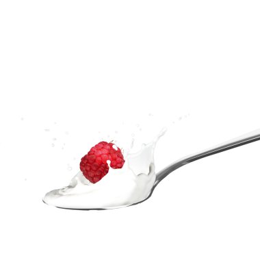 Süt düşen ahududu