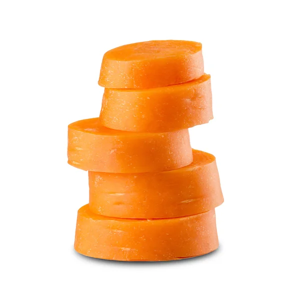 Zanahoria fresca sobre blanco — Foto de Stock