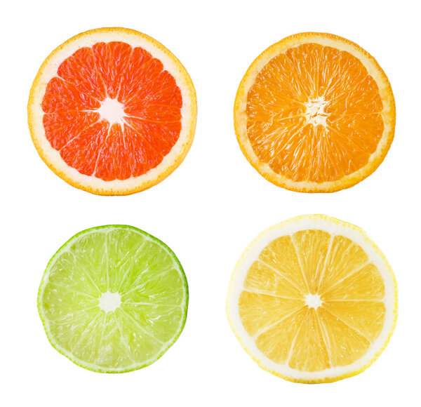 Set of Citrus Fruits