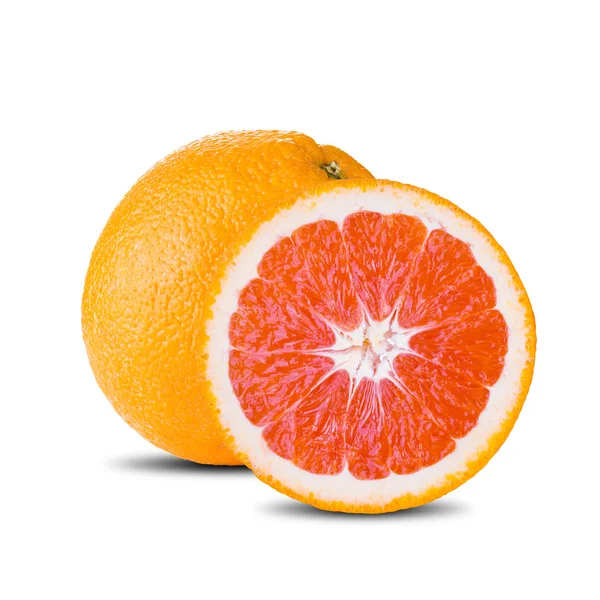 Verse grapefruit op wit — Stockfoto