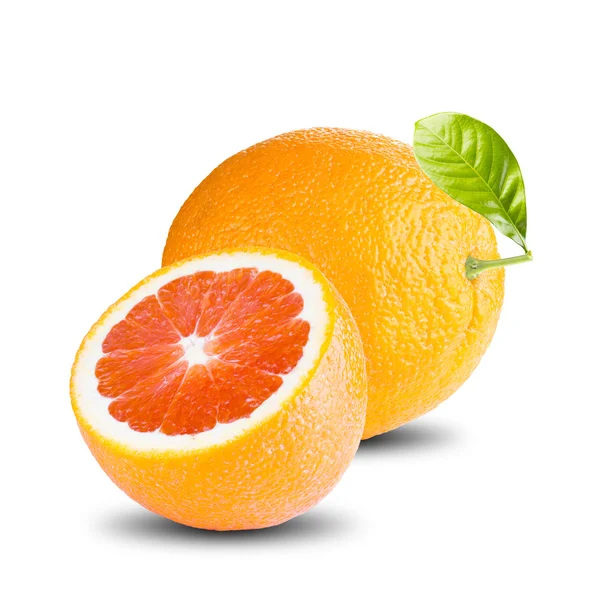 Friss grapefruit, fehér — Stock Fotó
