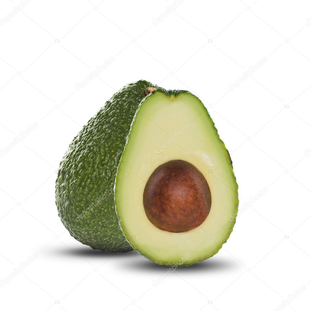 Fresh Avocado On White 